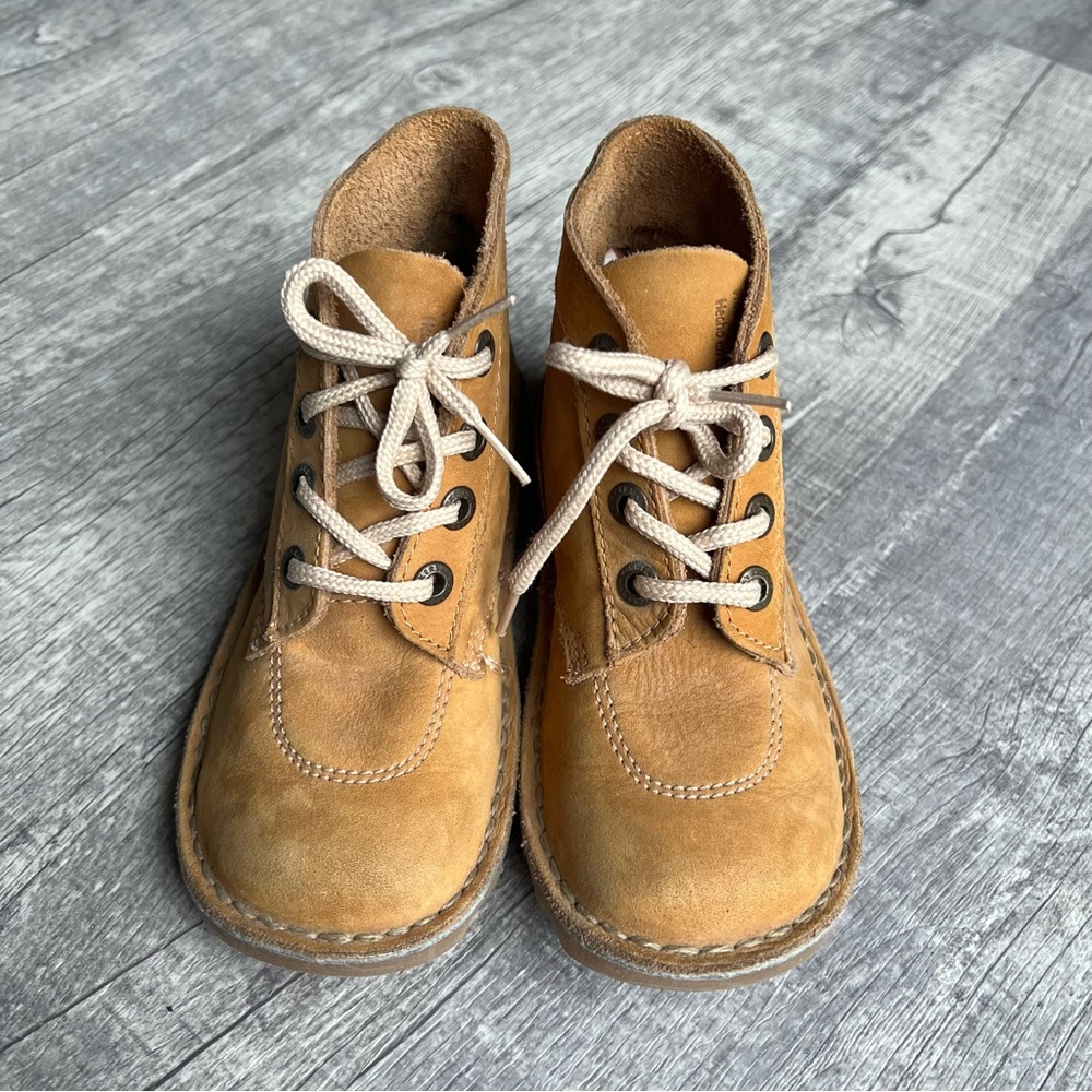 Kickers Kick Unisex Kids Youth Hi Leather Ankle Boot Shoes Size EU 31